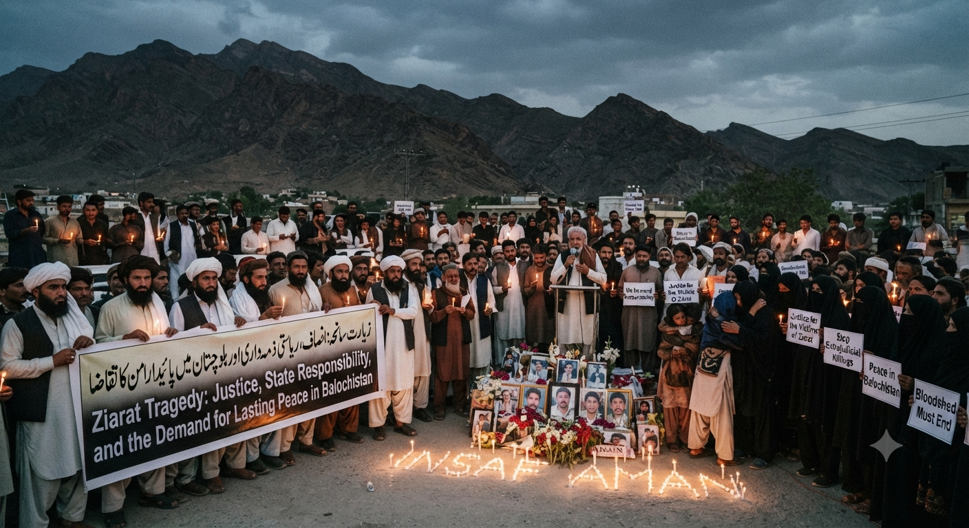 زیارت سانحہ: انصاف، ریاستی ذمہ داری اور بلوچستان میں پائیدار امن کا تقاضا