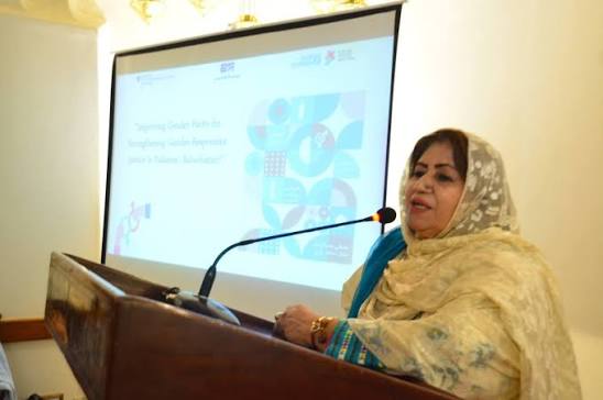 وومن پارلیمانی کاکس کی چیئرپرسن وڈپٹی اسپیکر بلوچستان اسمبلی غزالہ گولہ سے اقوام متحدہ پاکستان کے حکام کی ملاقات