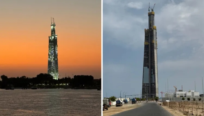 جلد دنیا کی بلند ترین عمارت بننے والے جدہ ٹاور نے ایک اہم سنگ میل اپنے نام کرلیا
