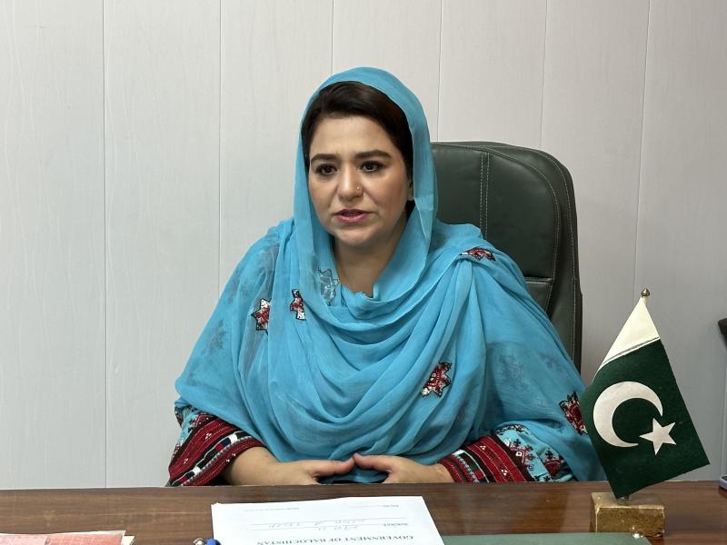 کمشنر لسبیلہ ڈویژن سائرہ عطاکاانڈسٹریل زون میں واقع ورکرزویلفئیر اسکول کادورہ