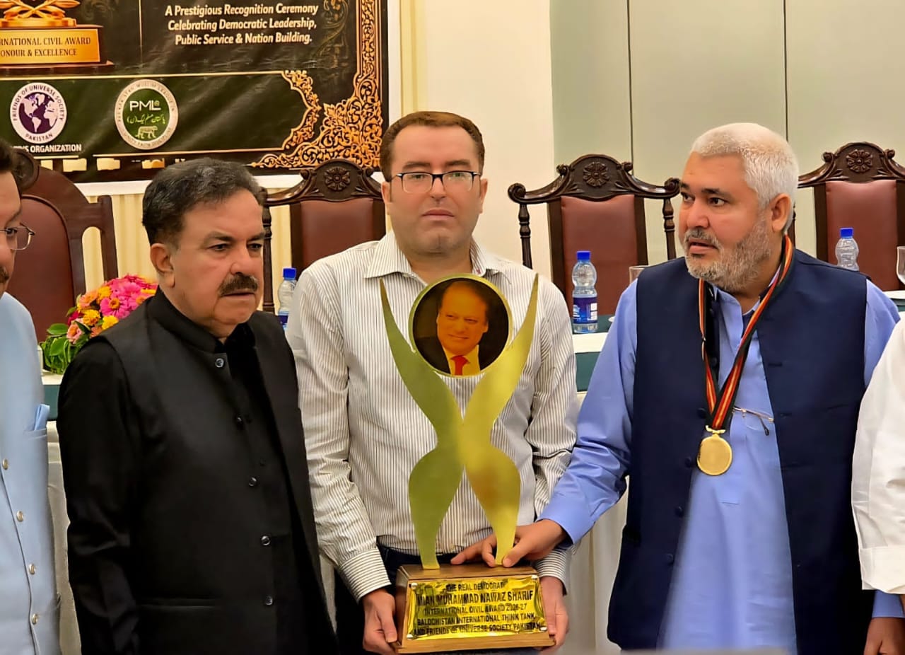 گراں قدر قومی و صوبائی خدمات کے اعتراف میں جمال شاہ کاکڑ کو قائداعظم گولڈ میڈل سے نوازنا خوش آئند ہے: ترجمان مسلم لیگ(ن)