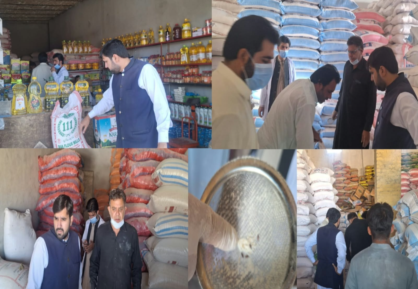 ضلعی انتظامیہ کی کوئٹہ میں غیر معیاری آٹے کے خلاف کریک ڈائون، 17 افراد گرفتار، 5 دکانیں سیل