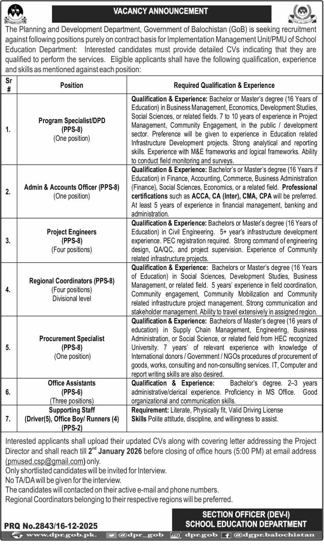 نوکریاں خالی ہے (Job Announcement) - Image 3