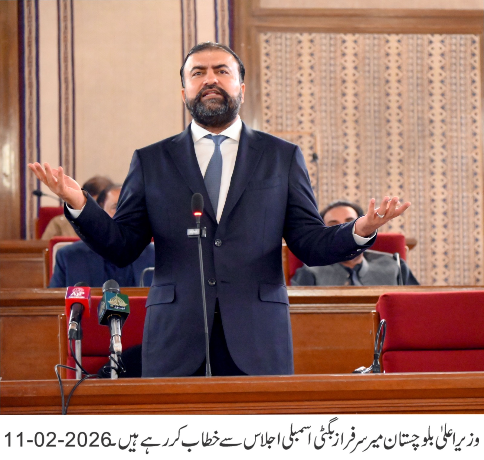 حکومت امن کے قیام، نوجوانوں کو مواقع کی فراہمی اور ترقیاتی عمل کے تسلسل کیلئے پرعزم ہے، وزیراعلی بلوچستان کاسکیورٹی فورسز اور معصوم شہریوں کی قربانیوں پرخراج عقیدت